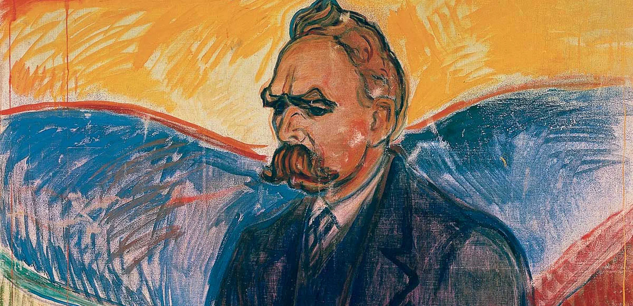 Friedrich Nietzsche door Edvard Munch, 1906.