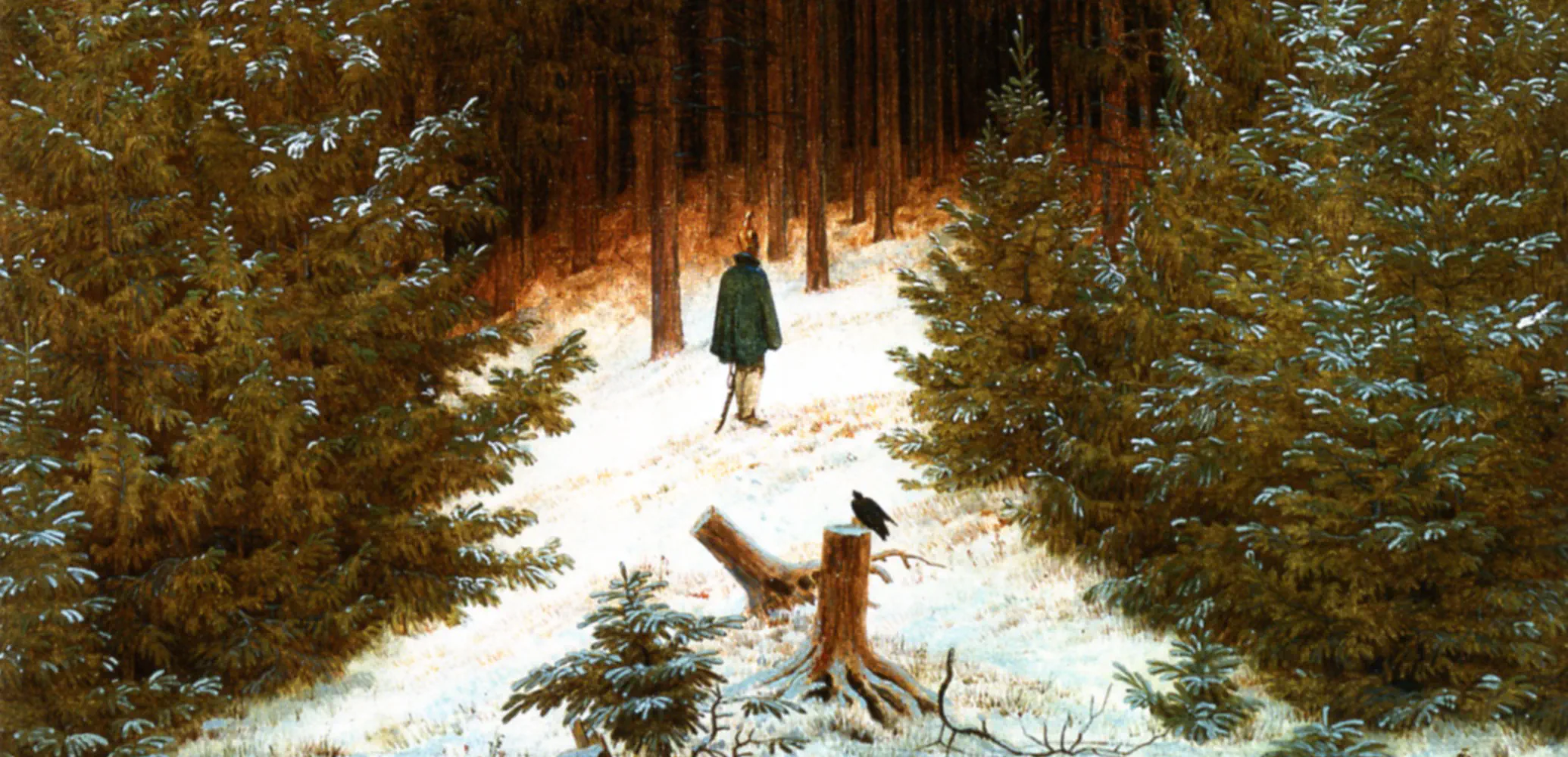 Der Chasseur im Walde, Caspar David Friedrich, 1814.