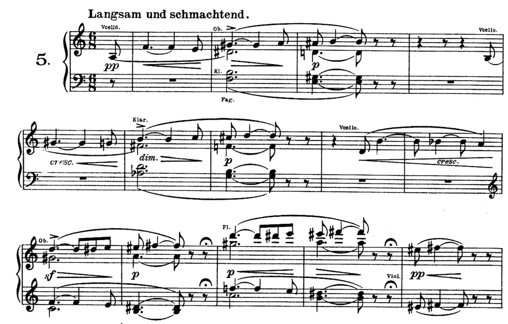 Richard Wagner, Tristan und Isolde -Vorspiel.