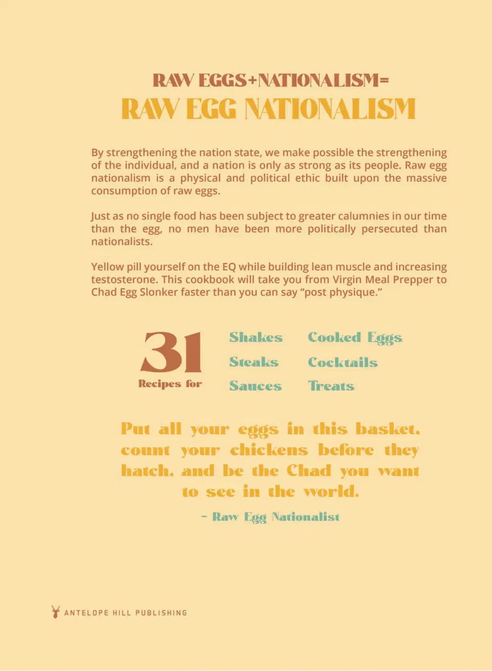 Raw Egg Nationalism Cookbook